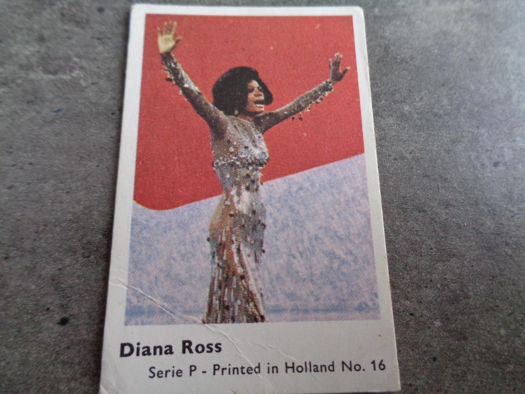 CARTE POSTALE MONTY GUM SÉRIE P DIANA ROSS SUPREMES, Hobby & Loisirs créatifs, Autocollants & Images, Enlèvement ou Envoi