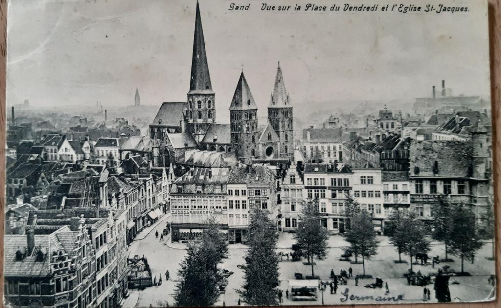 Carte postale GAND, place du marché du vendredi à GAND, Enlèvement ou Envoi
