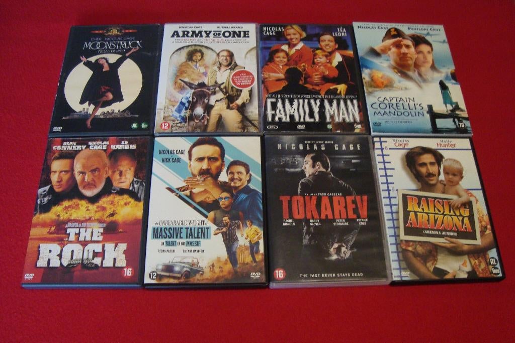 27 dvd's met nicolas cage, CD & DVD, DVD | Action, Action, Enlèvement ou Envoi