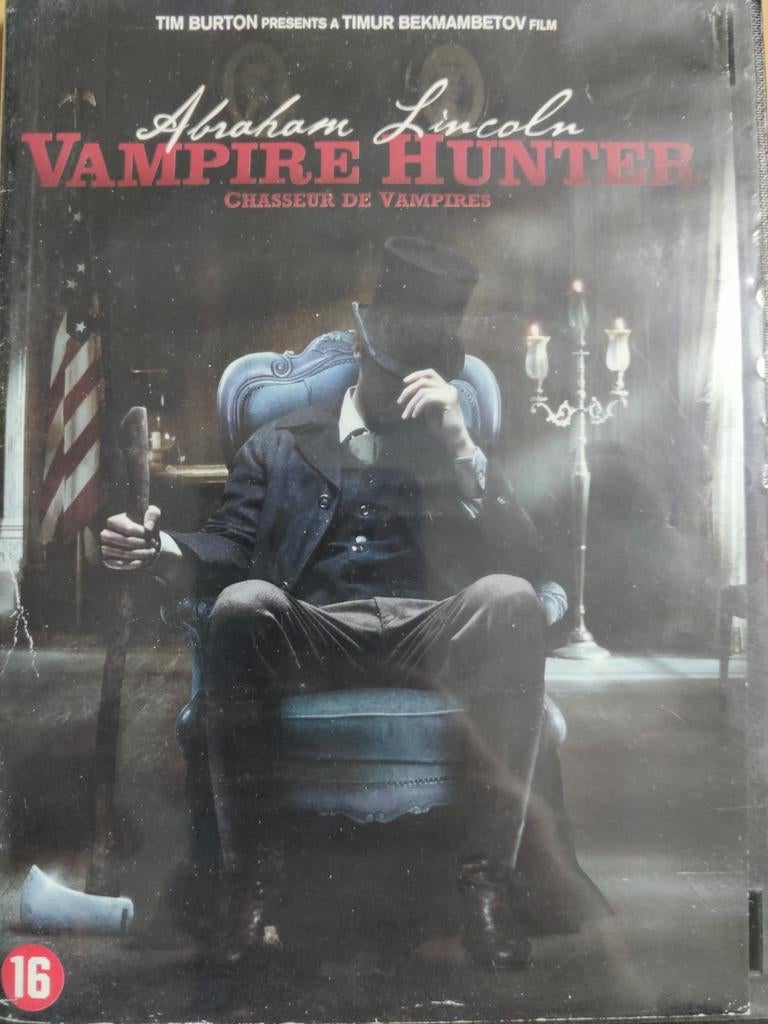 Abraham Lincoln Vampire Hunter (2012) (Tim Burton) DVD, Ophalen of Verzenden, Zo goed als nieuw