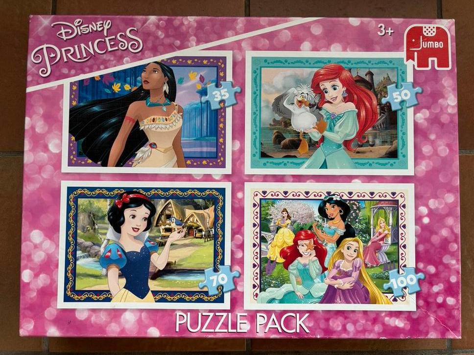 Jumbo 4 puzzels 3+ Disney Princess, Ophalen, Zo goed als nieuw