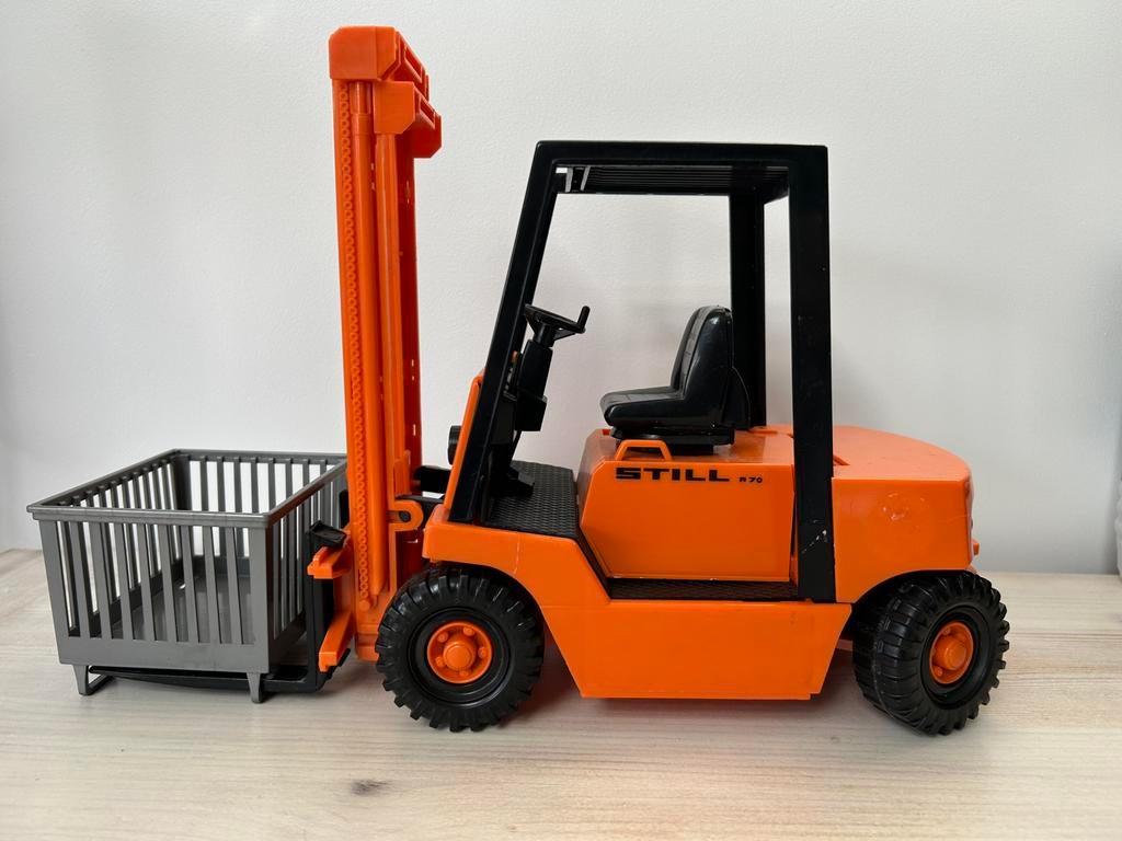 Bruder heftruck / vorklift Still R70 met accessoires, Ophalen, Gebruikt