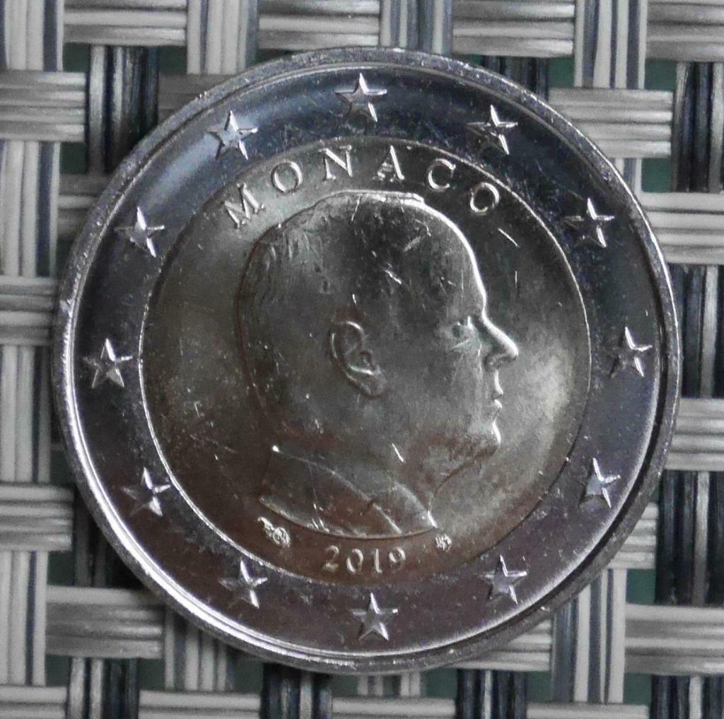 1 euro Monaco 2019 UNC, Envoi, Monaco, 1 euro