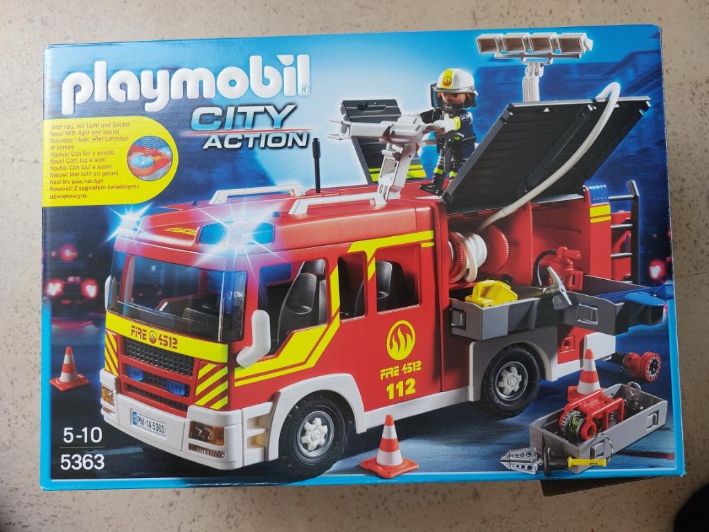 playmobil brandweerauto 5363, Ophalen of Verzenden, Gebruikt