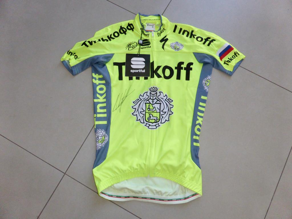Maillot dédicacé par Alberto Contador, Enlèvement ou Envoi, Neuf, Maillot