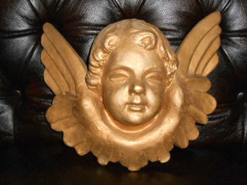 Gouden, stenen hoofd ENGEL !, Ophalen of Verzenden, Nieuw