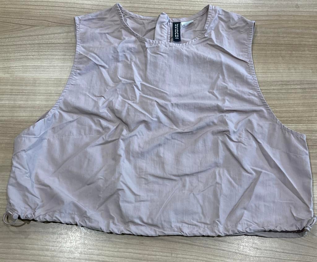 Crop top in parachute stof - H&M divided maat M, Kinderen en Baby's, Kinderkleding | Overige, Ophalen, Gebruikt, H&M, Meisje