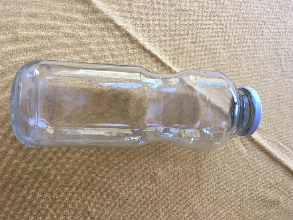 Bouteille en verre 1 litre, Enlèvement ou Envoi, Utilisé, Verre, Verre ou Verres