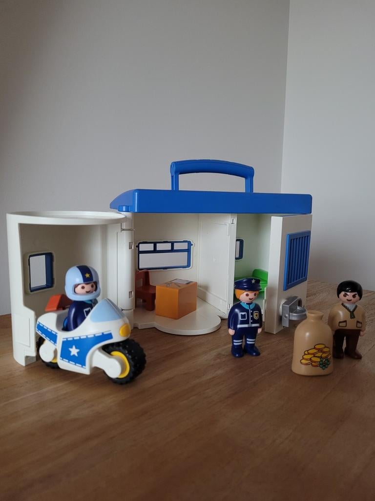 Playmobil 1.2.3 politiekantoor 9382, Kinderen en Baby's, Speelgoed | Playmobil, Ophalen, Zo goed als nieuw, Complete set