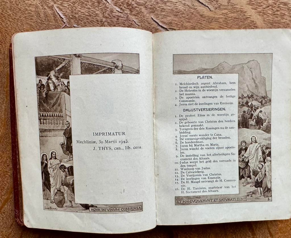 Kerkboek ‘ Jezus in het H. Tabernakel’ geprint 1923., Ophalen