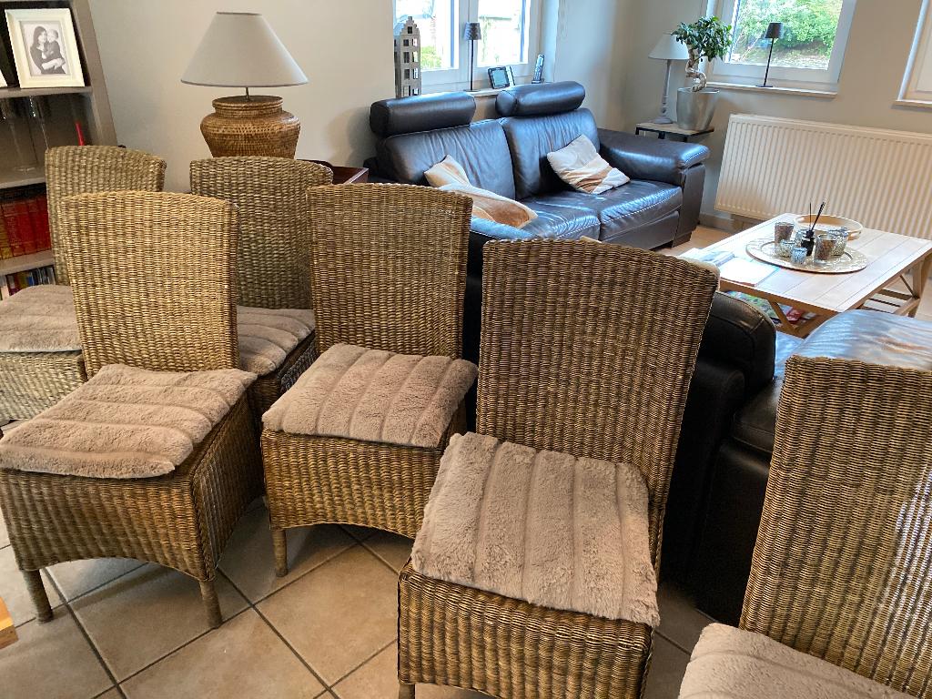 Chaises, Enlèvement, Utilisé, Osier ou Rotin, Cinq, Six Chaises ou plus
