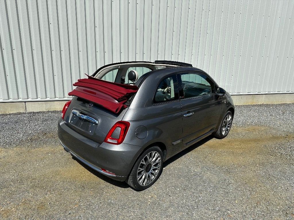 Fiat 500 cabrio 1.2 benzine met garantie en Car-Pass, Auto's, Voorwielaandrijving, Stof, 4 cilinders, Cabriolet