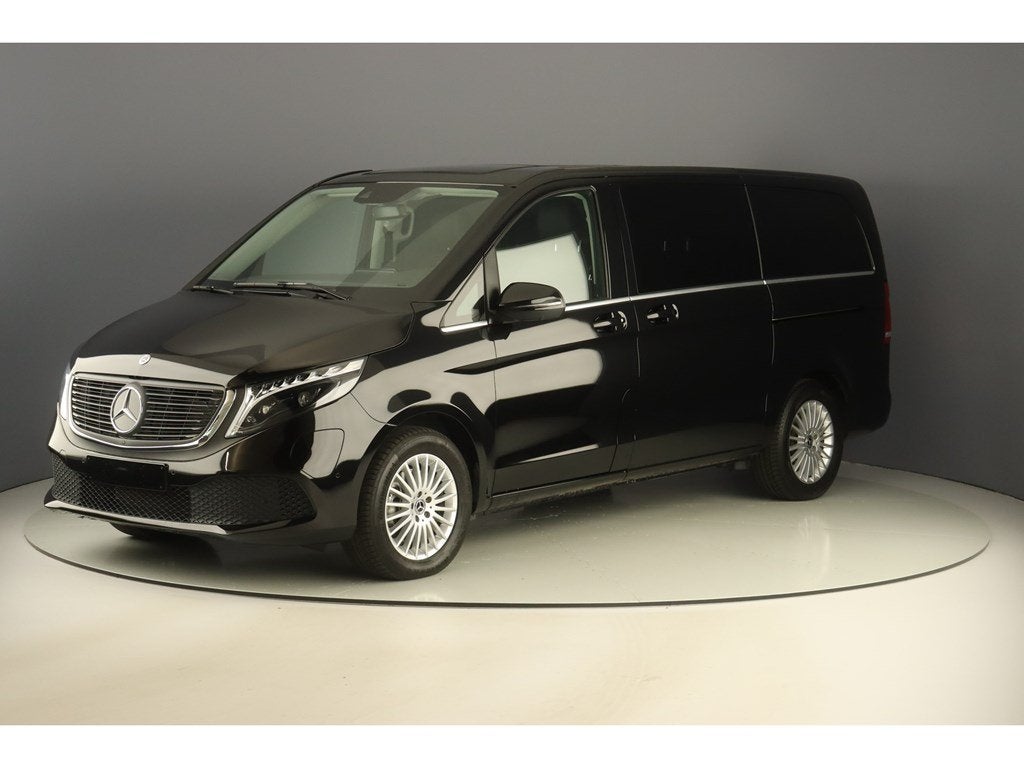 Mercedes-Benz EQV 300 204pk L2 Avantgarde 8pl, Auto's, Automaat, Monovolume, Zwart, Zwart