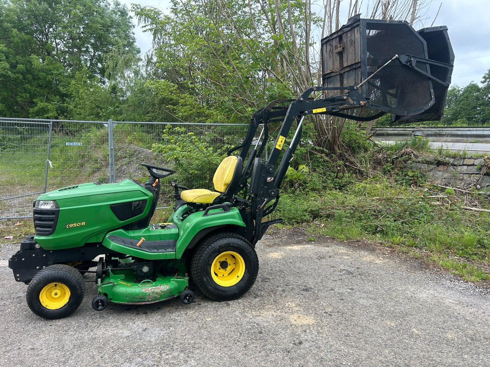 John deere x950r diesel 25cv, Envoi, Utilisé, Démarrage électrique, 120 cm ou plus