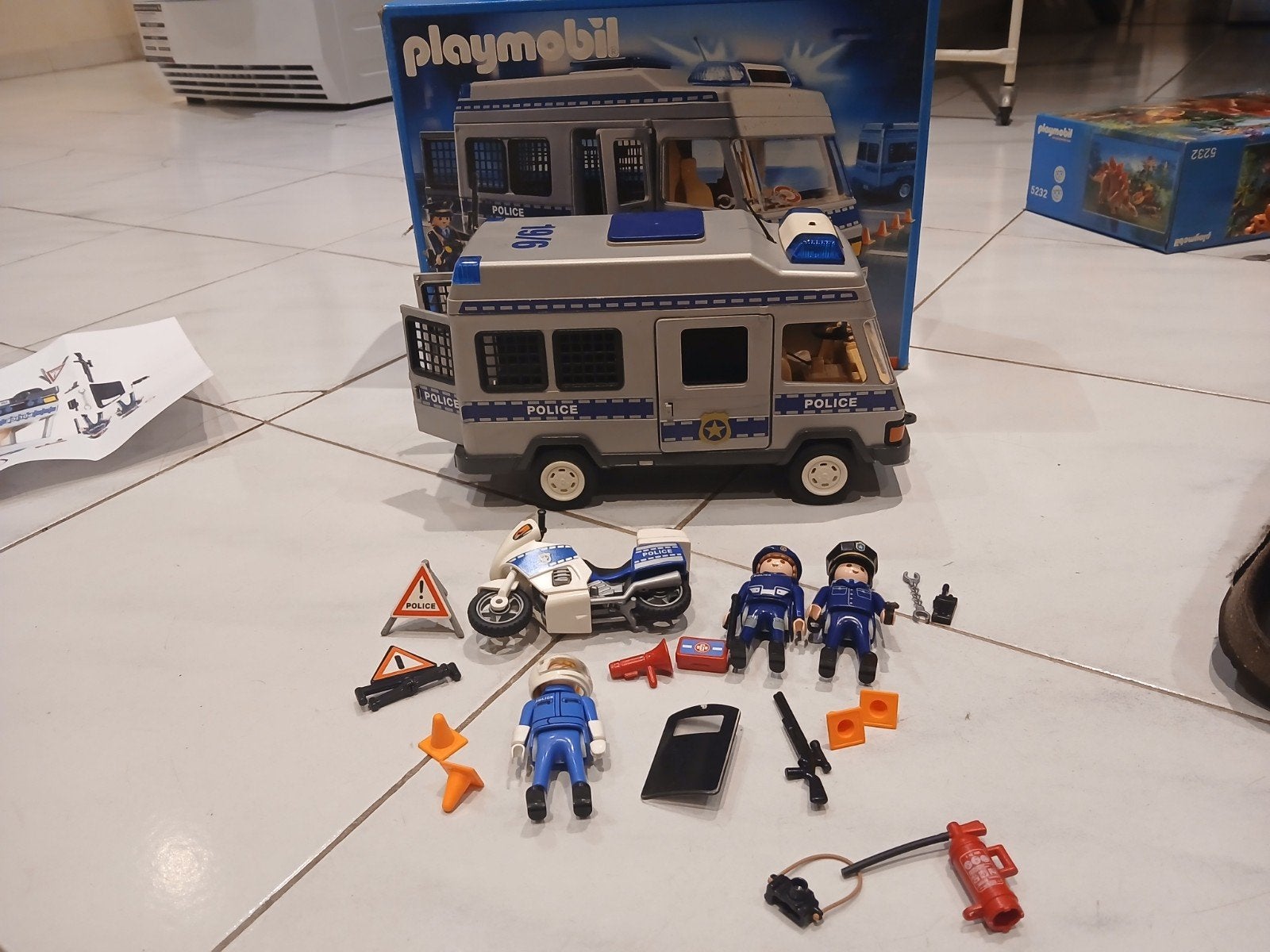 Playmobil 4023 – Mobiele politie-eenheid + extra politiemoto, Enlèvement ou Envoi