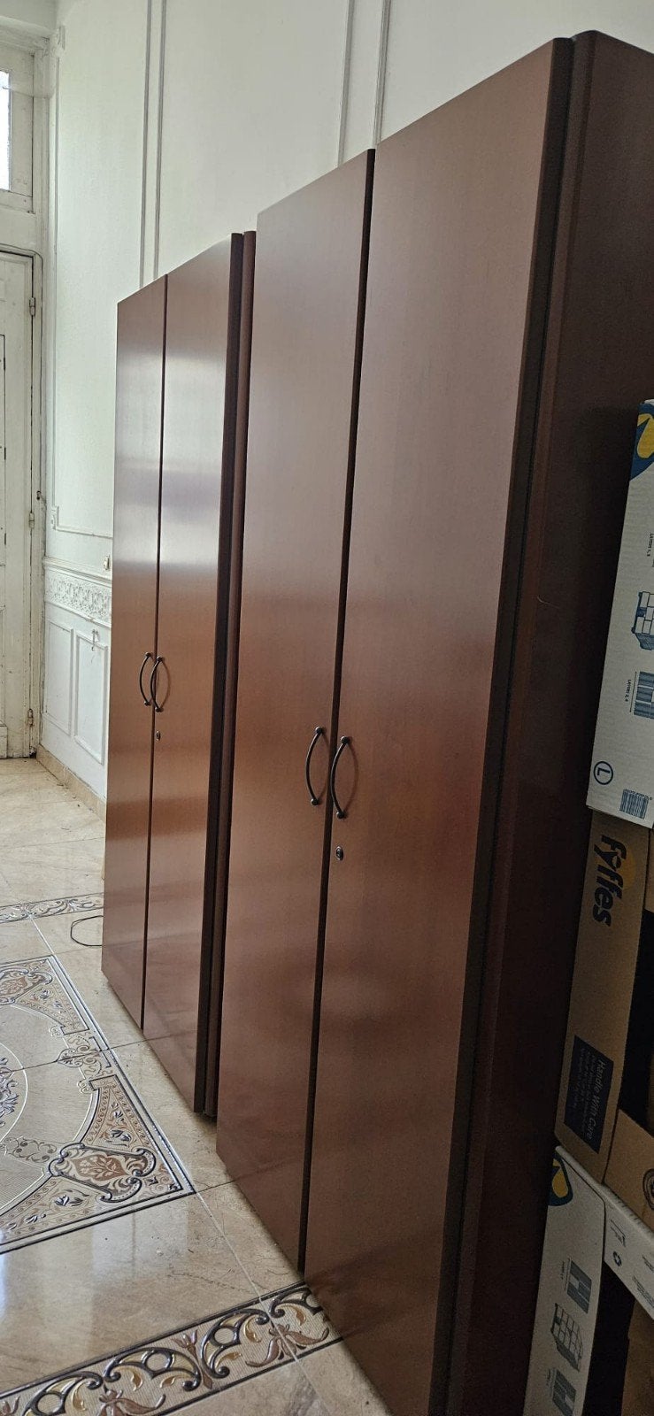 2 meubles style garde-robe en bois acajou, Enlèvement, Utilisé, Autres essences de bois