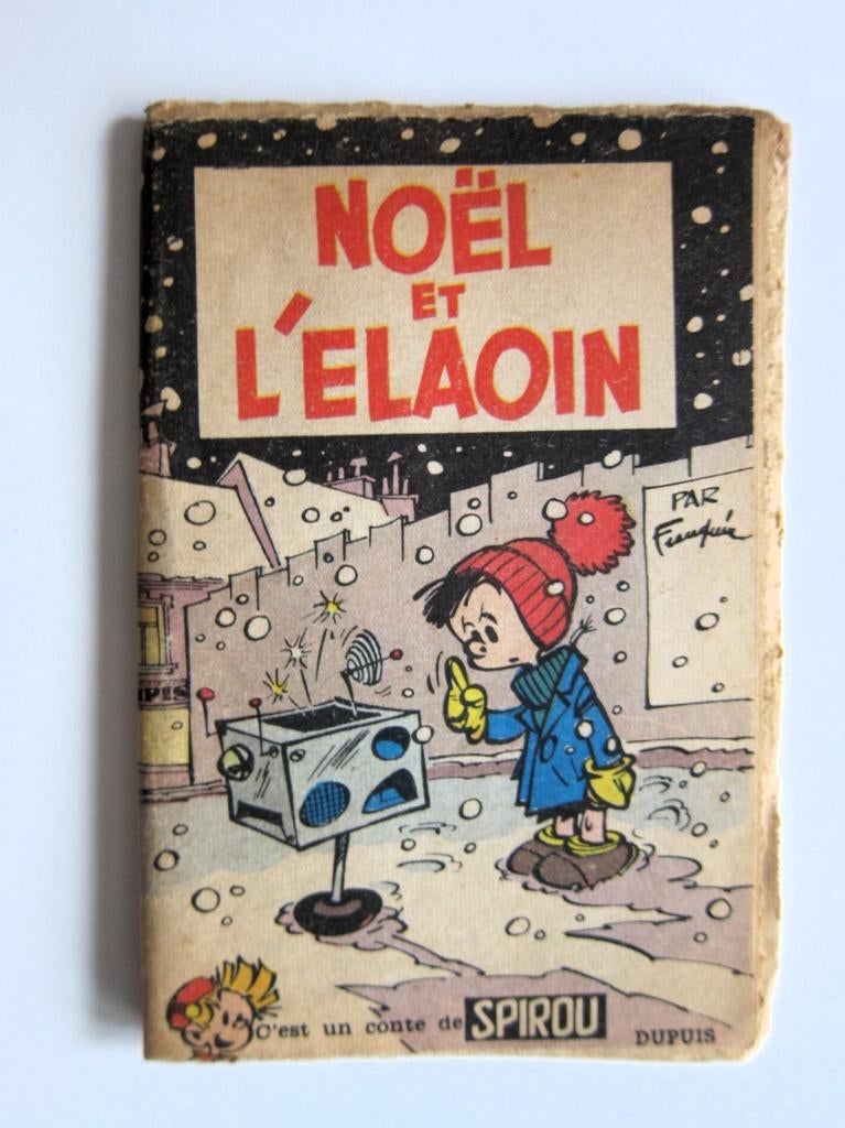 Mini-récit Spirou : Noël et l'Elaoin (Franquin 1959), Livres, Enlèvement ou Envoi, Une BD, Utilisé, Franquin