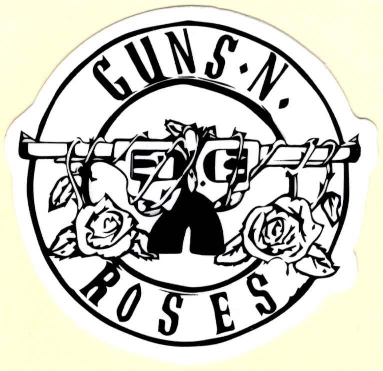 Guns N Roses sticker #4, Verzamelen, Muziek, Artiesten en Beroemdheden, Nieuw, Verzenden