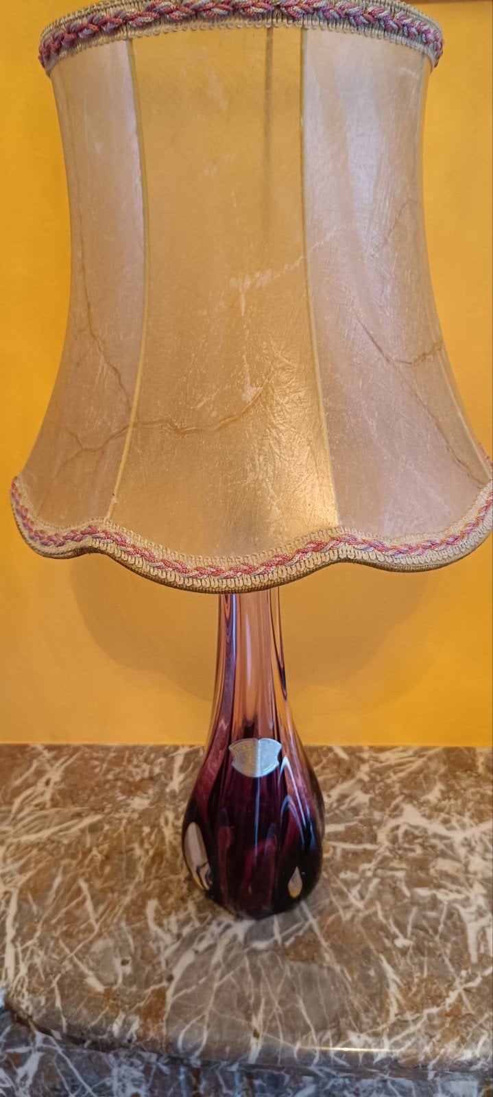 Lampe vintage Val Saint Lambert, Enlèvement