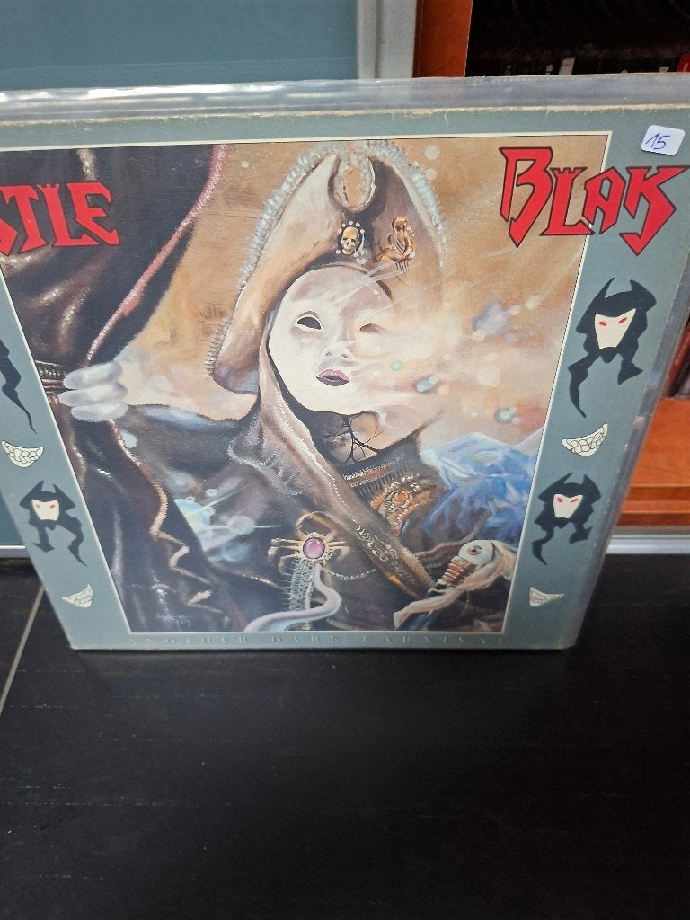 lp - castle blak - another dark carnival - bak 4, Cd's en Dvd's, LP, Gebruikt, Hardrock, 12 inch