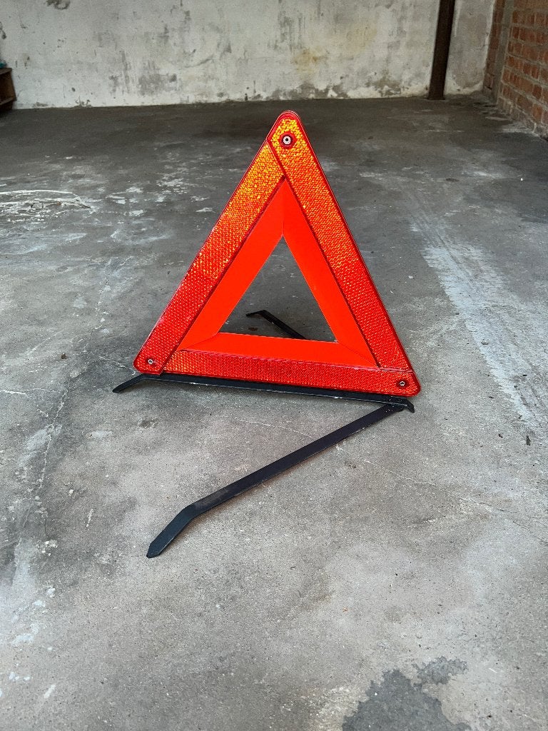 Triangle de signalisation auto pliable avec boîte, Auto-onderdelen, Klein materiaal, Gebruikt, Ophalen
