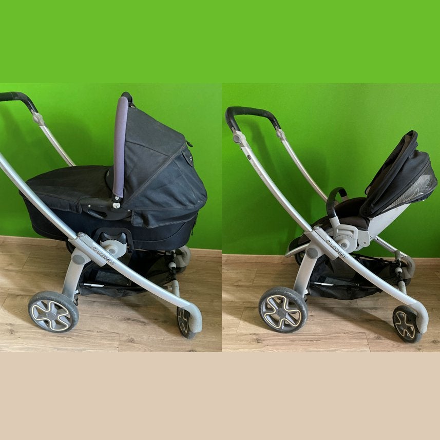 Maxi Cosi Buggy Combi, Draagmand, regenhoes, warme wikkelzak, Ophalen, Gebruikt, Duowagen, Combiwagen