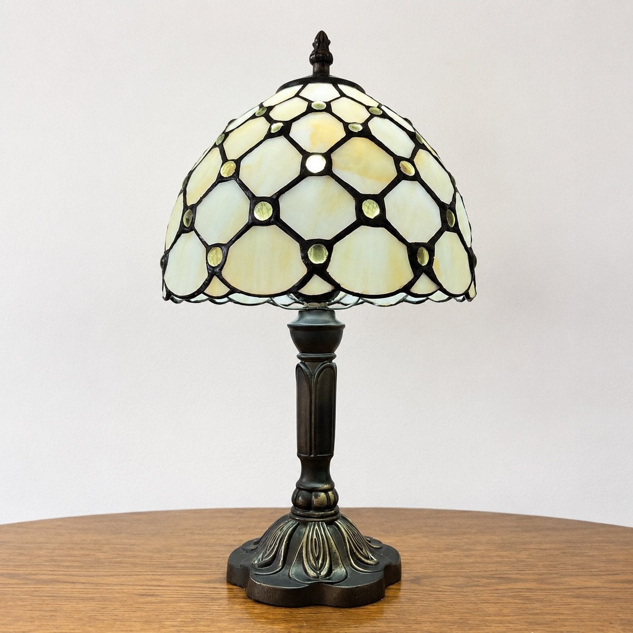 Tiffany tafellamp – Handgemaakt glas, Enlèvement ou Envoi, Comme neuf, Verre, Fait main