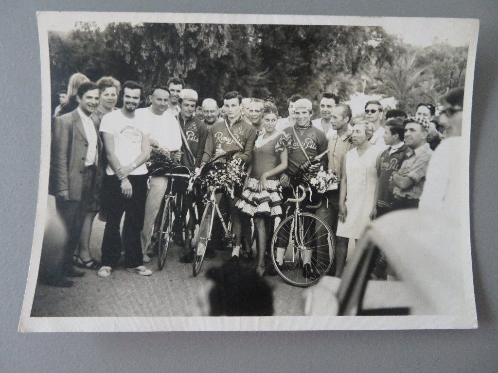 oude foto wielrennen wielrenner van team Romy Pils, Enlèvement ou Envoi, Comme neuf, Autres types