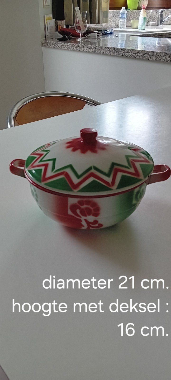 Oud email keteltje, Antiek en Kunst, Ophalen of Verzenden