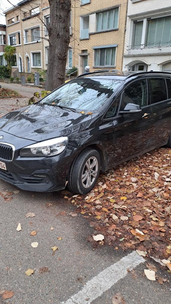 BMW 216 D gran tourer, Auto's, Euro 5, Zwart, Zwart, Leder