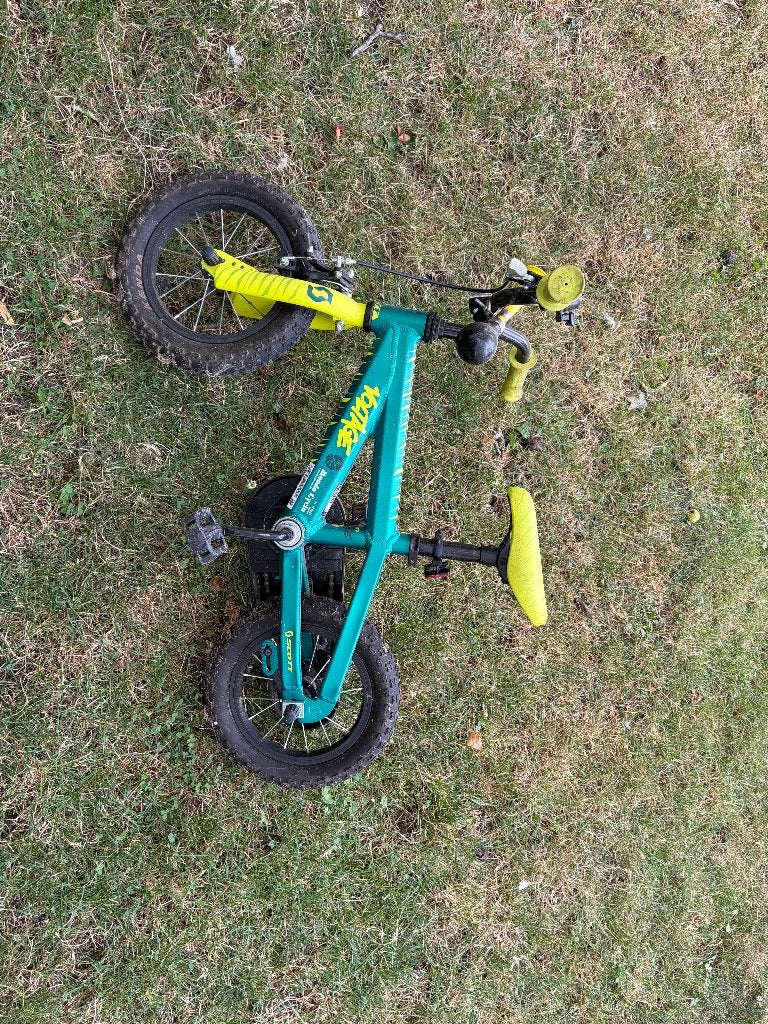 Kinderfiets, Ophalen, Zo goed als nieuw, Schijfrem, Overige merken