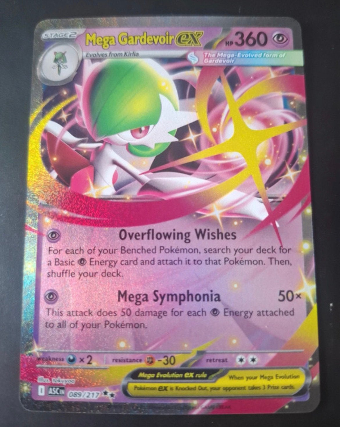 Carte Pokémon Mega Gardevoir ex ASC 89 Anglais, Enlèvement ou Envoi, Comme neuf