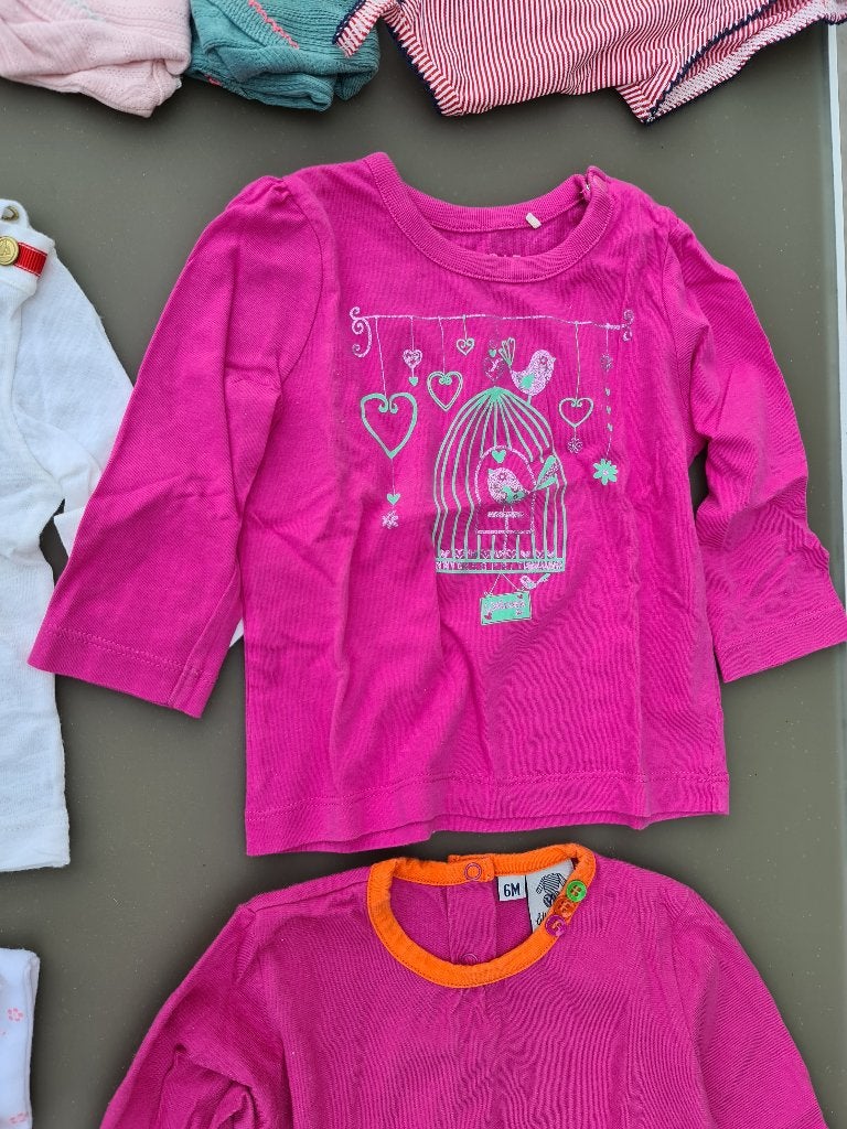 Roze longsleeve, pull, trui, t-shirt Esprit 6m/68c, Ophalen, Zo goed als nieuw