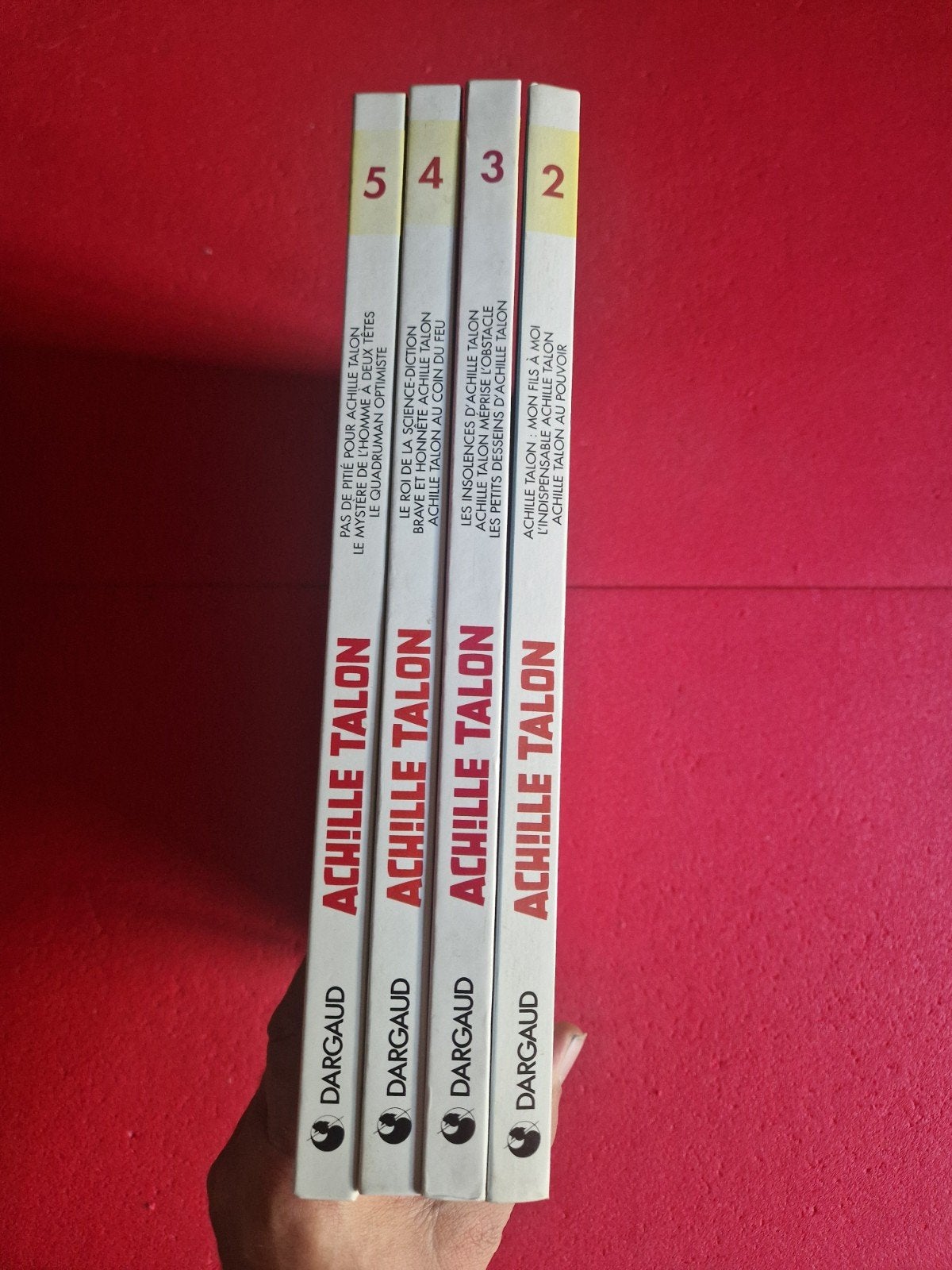 lot de 4 bd Achille talon intégral 2 à 5, Livres, Enlèvement ou Envoi