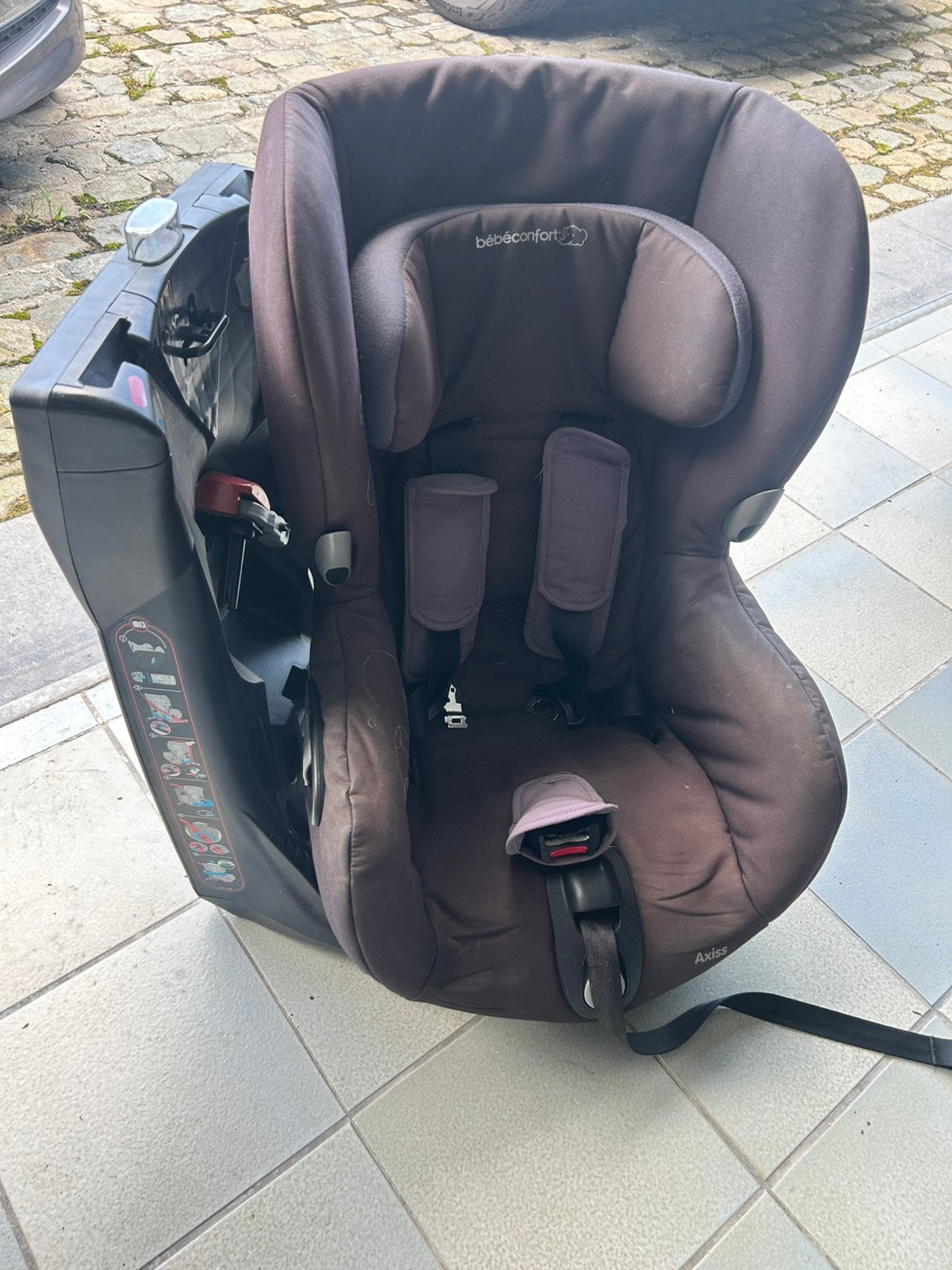 Autostoel Axiss draaibaar + gordelsysteem, 0 t/m 18 kg, Ophalen, Overige merken, Gebruikt