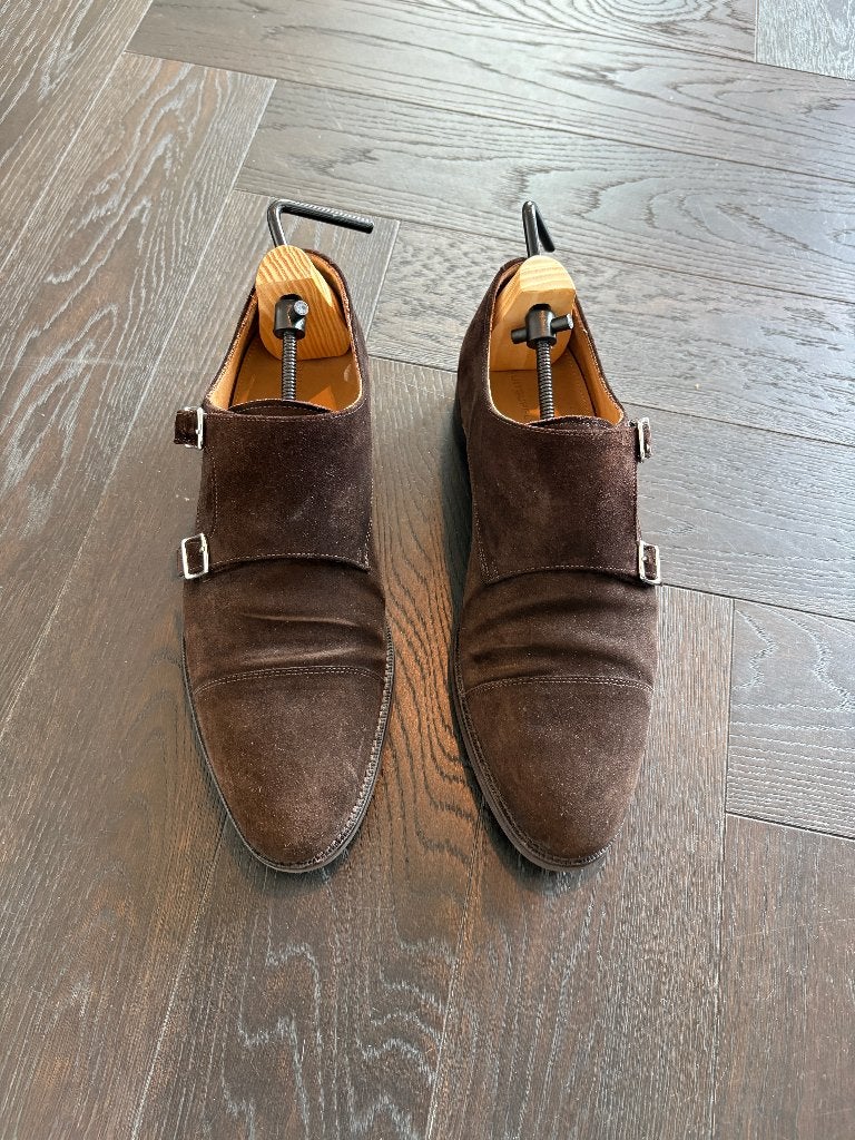 Suitsupply Double Monk Strap Schoenen – Bruin – Maat 44, Vêtements | Hommes, Chaussures, Enlèvement ou Envoi, Chaussures à lacets