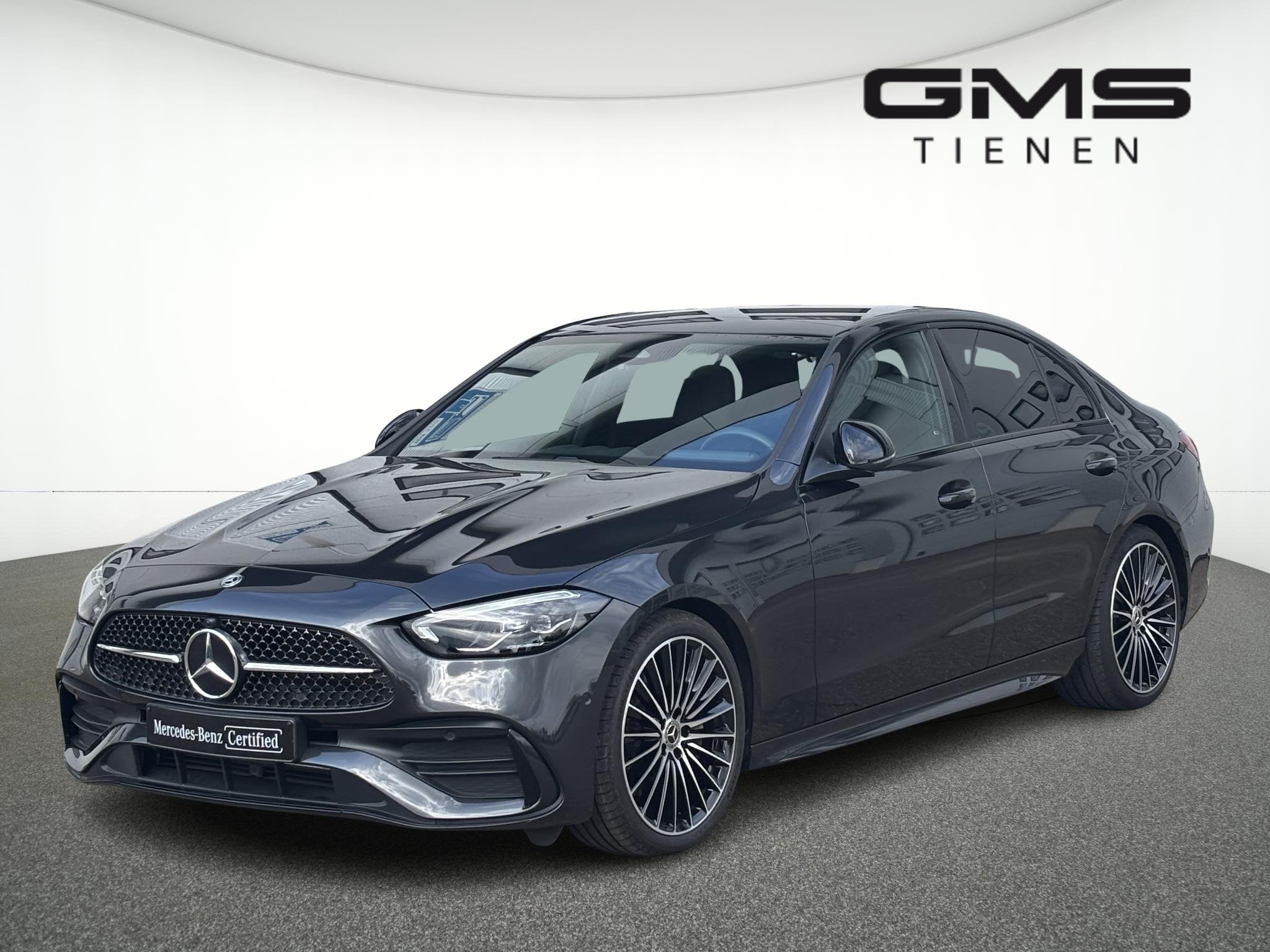 Mercedes-Benz C-Klasse 180 Sedan 180 AMG Line (automatique), Autos, Entreprise, 1496 cm³, Noir, Automatique
