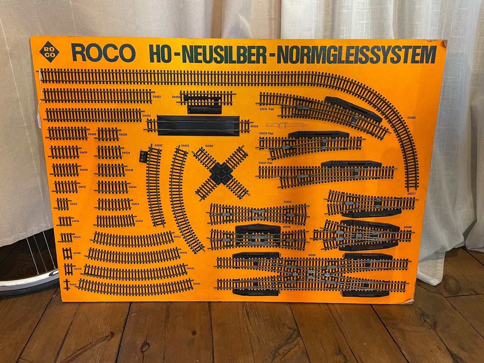 Reclamebord ROCO Sporen Oranje Bord, Enlèvement, Comme neuf, Roco