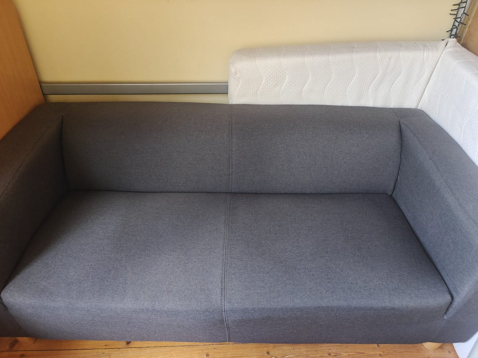 Kot inboedel zetel, salontafel en 1persoons zetel, Gebruikt, 100 tot 125 cm, Tweepersoons, Ophalen of Verzenden