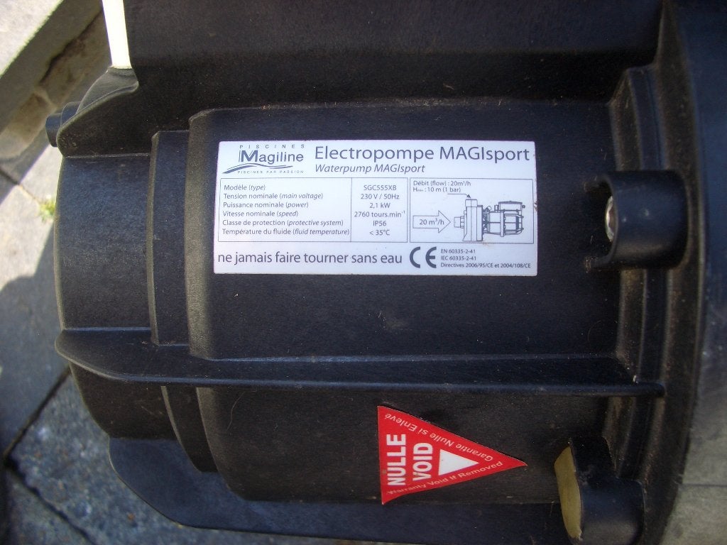 pompe de nage à contre-courant MAGIsport, Enlèvement, Utilisé, Pompe