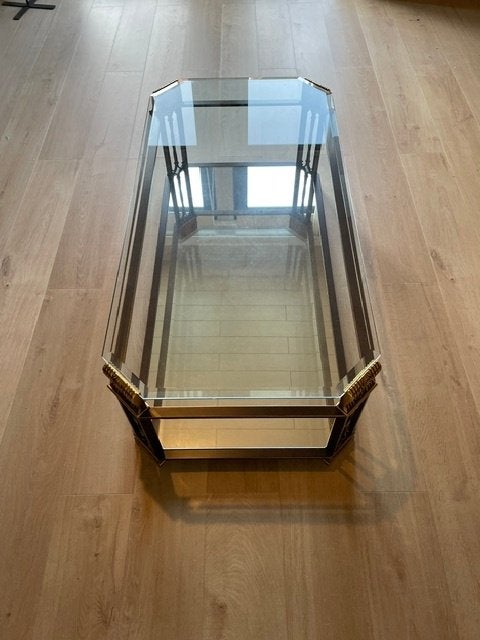 Salontafel in metaal, Ophalen, 100 tot 150 cm, Klassiek, 50 tot 100 cm