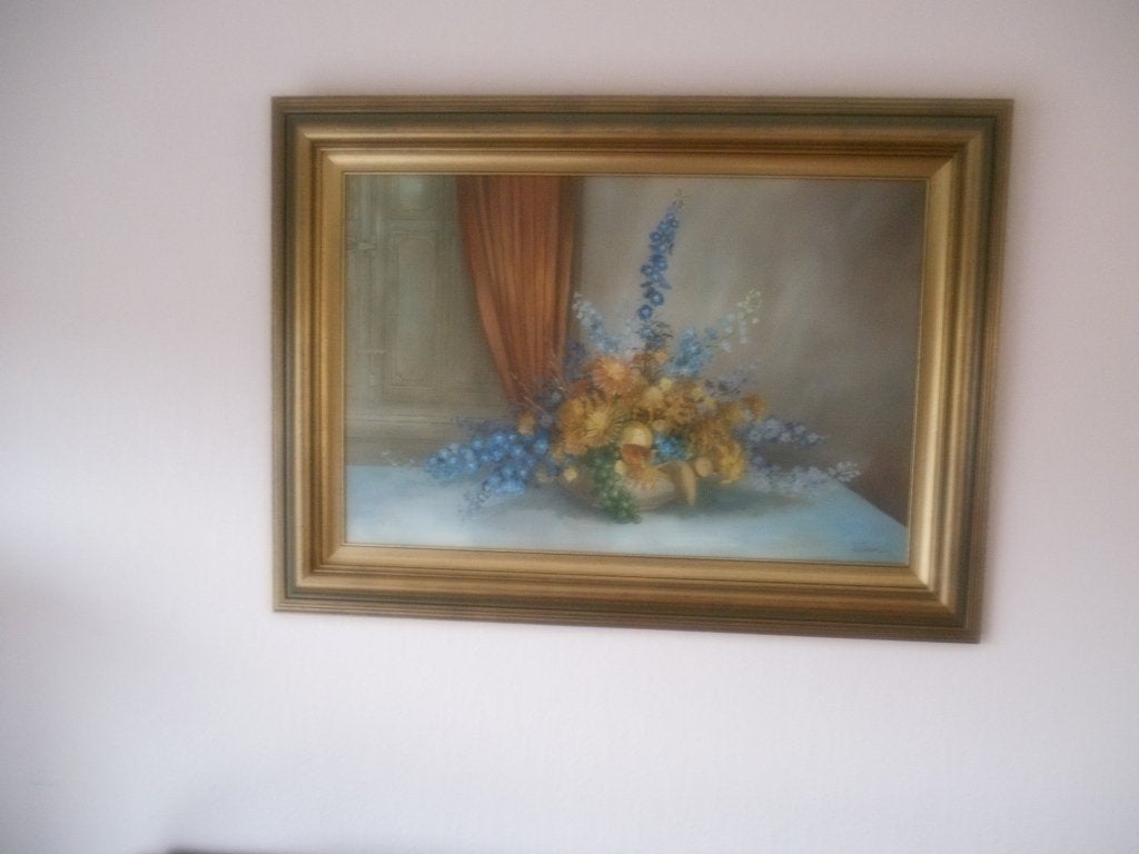 Grote schilderij stilleven . Gereserveerd Erwin, Enlèvement, Nature morte