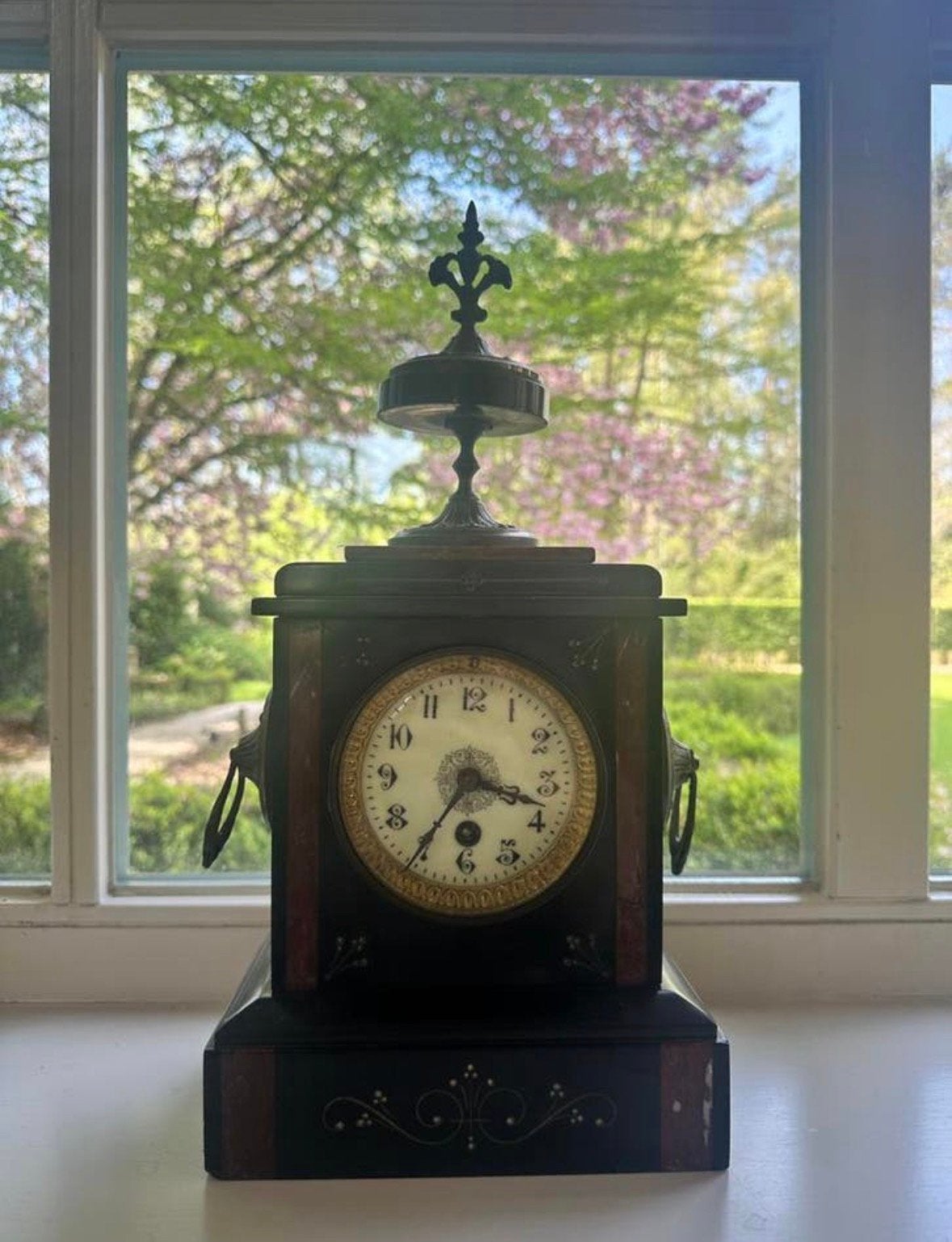Horloge de cheminée ancienne française Napoléon III, horloge, Antiquités & Art, Enlèvement