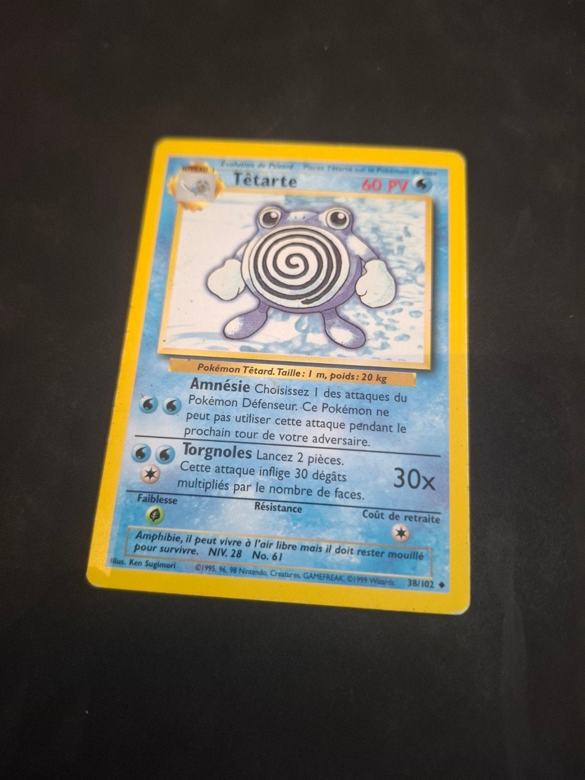 Pokémon Kaart Tétarte (Poliwhirl) 38/102 - Base Set, Ophalen of Verzenden