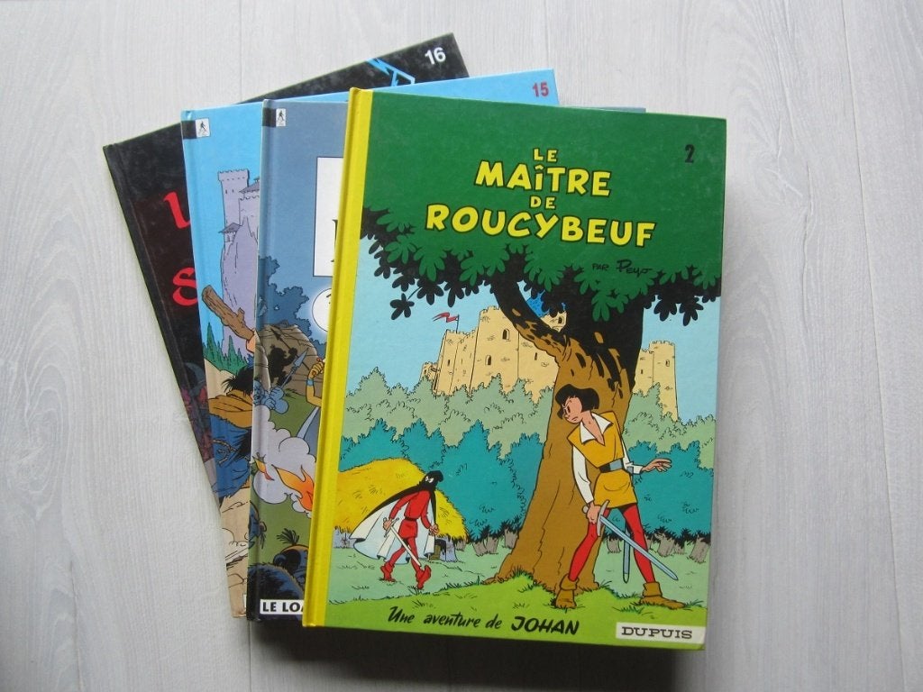 Johan & Pirlouit - Rééd : 4,00Eur ; E.O. : 4,50Eur, Plusieurs BD, Enlèvement ou Envoi, Comme neuf, Peyo