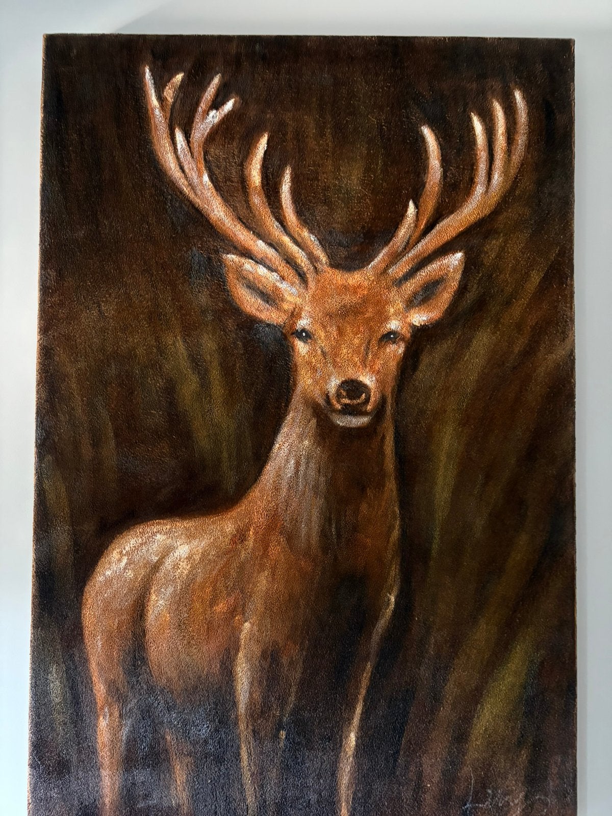 Œuvres d'art sur textiles / velours, Antiquités & Art, Art | Peinture | Moderne, Enlèvement, Textile
