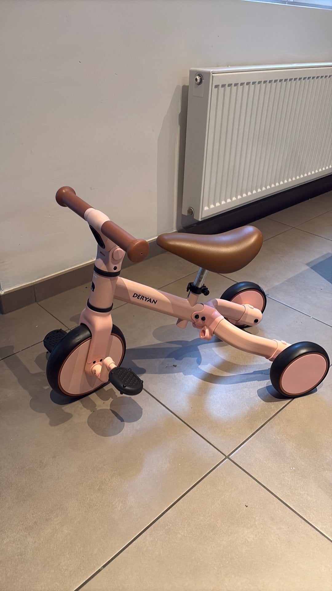 Deryan Jaime 2-in-1 Luxe Loopfiets - Roze, Enlèvement, Comme neuf