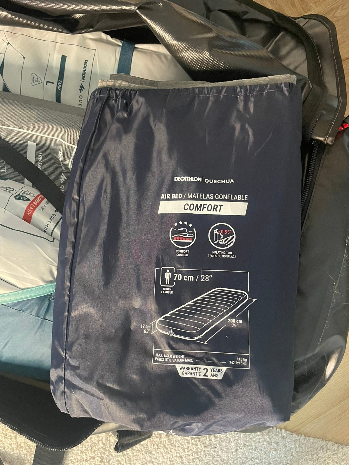 AIR BED / MATELAS GONFLABLE Nieuw 200x70x17, Ophalen of Verzenden, Zo goed als nieuw