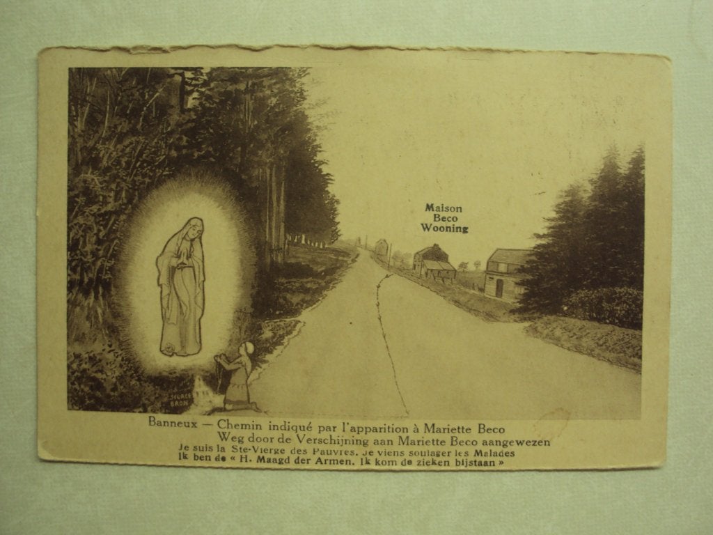 55700 - BANNEUX - CHEMIN INDIQUE - ZIE 2 FOTO'S, Verzenden