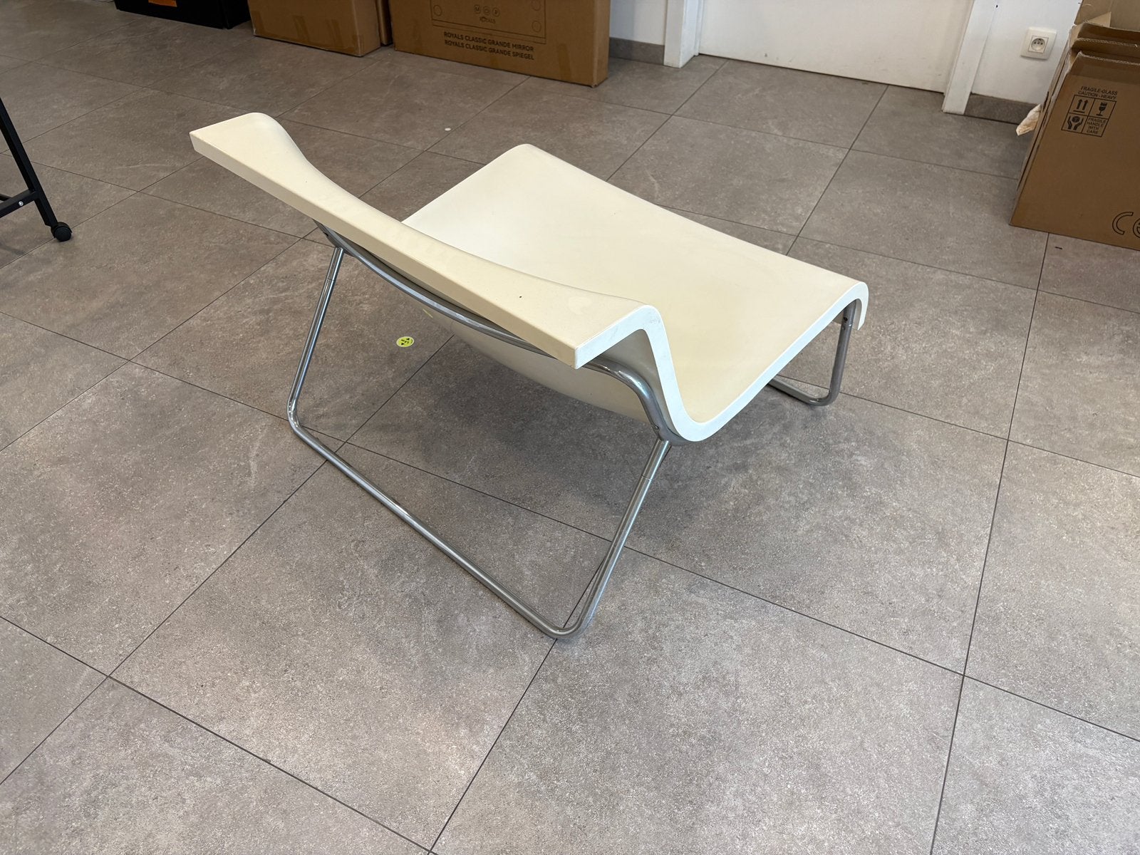 Kartell - Canapé Piero Lussoni - Blanc - Fauteuil Form, Maison & Meubles, Synthétique, Enlèvement, Utilisé, Rectangulaire
